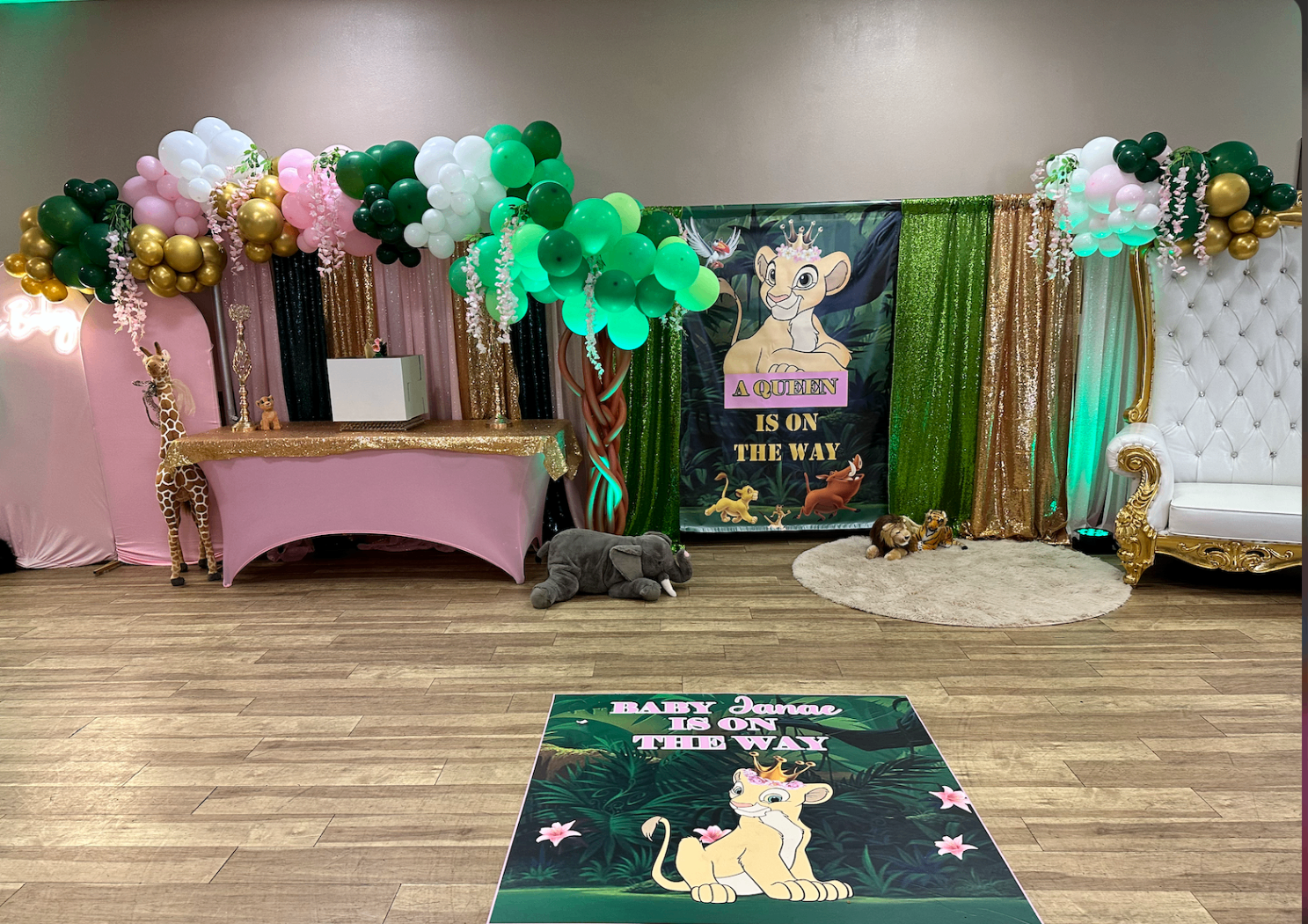 Jungle queen baby shower